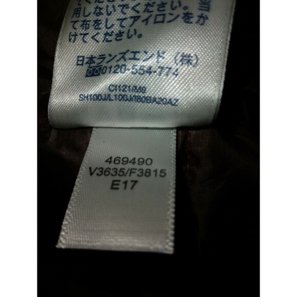 Lands' End Men's Small Snap Puffer Vest  Red - Picture 8 of 8